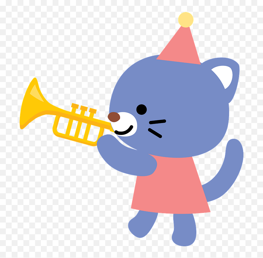 Download Cat Playing Trumpet Clipart Hd Png - Uokplrs Playing The Trumpet Transparent,Trumpet Transparent Background