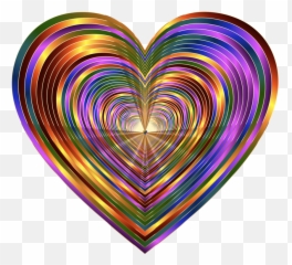 8 - Psychedelic Hearts Transparent png
