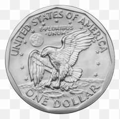 1999 Sba Rev P - Susan B Anthony Coin Back Png,One Dollar Png