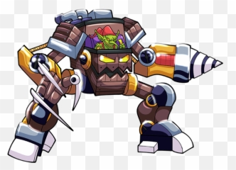 The Monster And Gigantic War Machine U2014 Steemit - Goblin In A Mech Png,War Machine Png