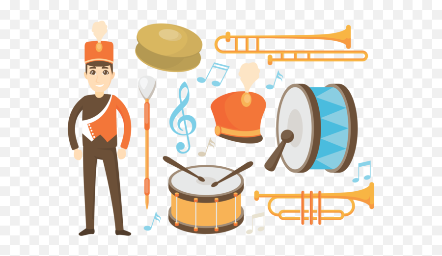 Marching Band Icons Vector - Marching Band Drum Vector Png,Marching Band Png