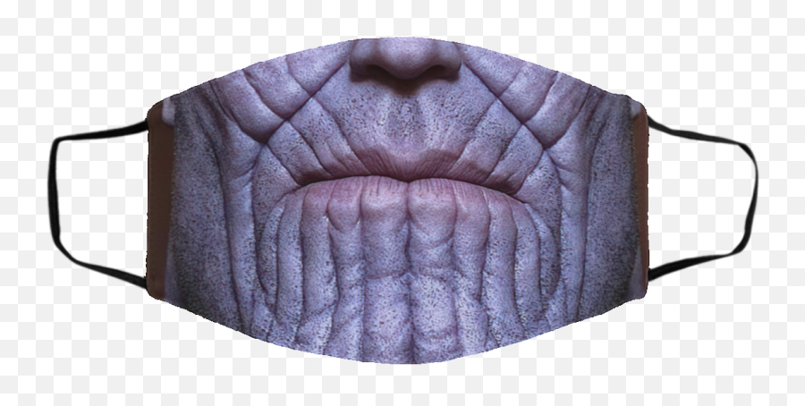 Thanos Marvel Halloween Face Mask - Thanos High Resolution Face Png,Thanos Face Png