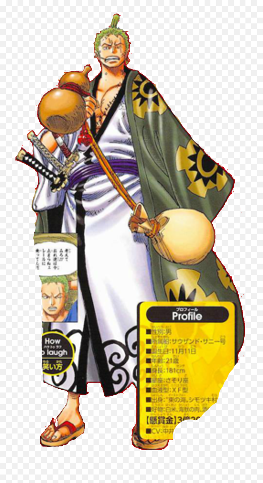 RENDER One piece, Zoro of One Piece transparent background PNG