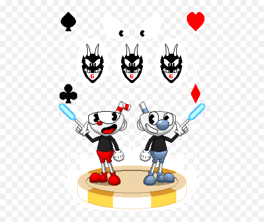 38 Cuphead And Mugman By Scepterdpinoy - Cuphead Sprite Hd Png,Cuphead Logo Png