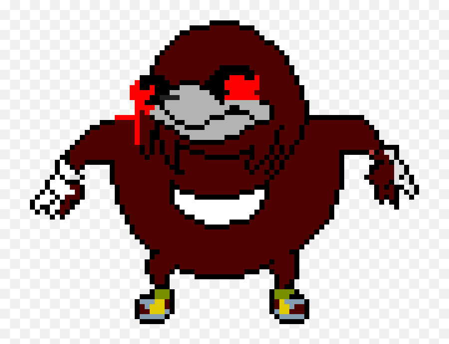 Ugandan Knuckles Exe - Pixel Art Minecraft Memes Png,Uganda Knuckles Png