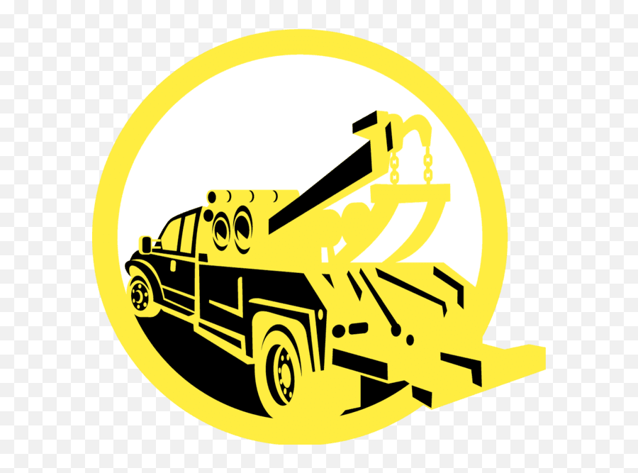 Black And Yellow Tow Truck Clipart - Automotive Decal Png,Tow Truck Logo