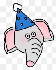 Circus Elephant Face Clip Art - Circus Elephant Face Image Elephant Clip Art Part Png,Circus Elephant Png