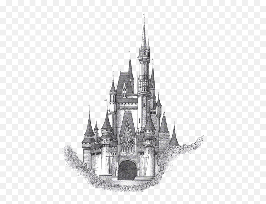 Transparent Castle Paintings Vector - Disney Cinderella Castle Png,Disney Castle Transparent Background