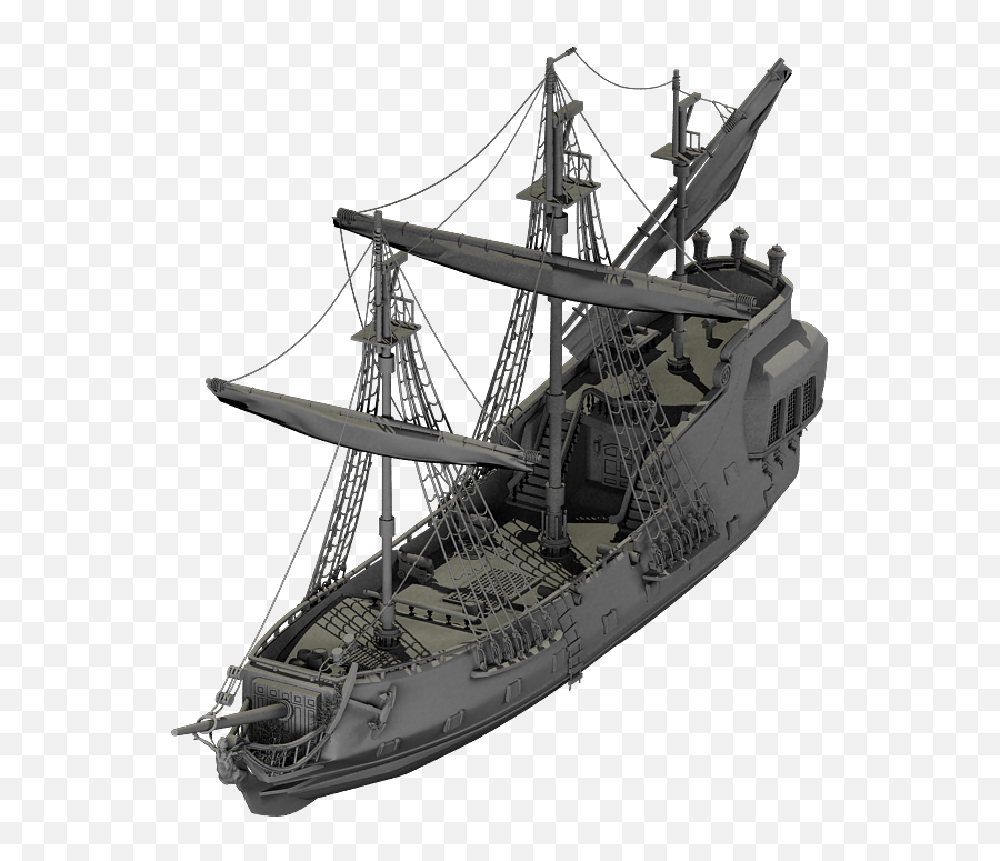 Pirate Ship Pc Hd Wallpaper V82 Png - Sailing Ship 3d Model,Pirate Ship Png