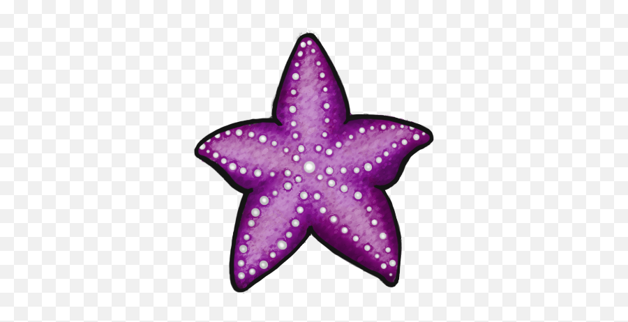 Purple Sea Star Png Image With No - Colorful Sea Shell Clipart,Sea Star Icon