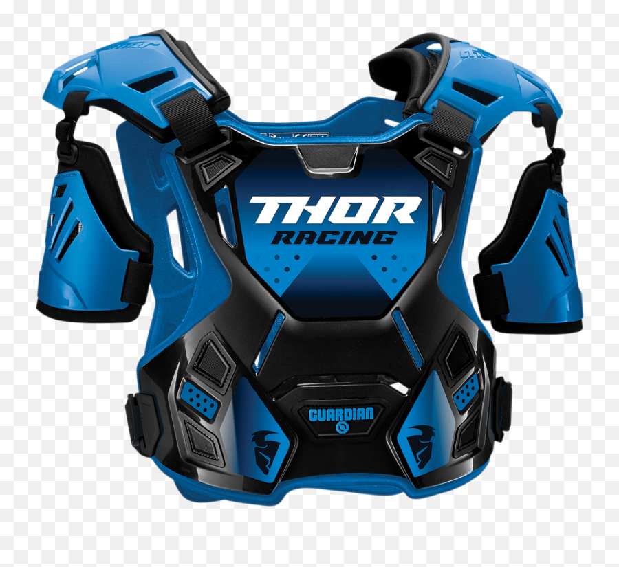 Thor Youth Guardian Roost Deflector - Blue 2xsxs Oneal Chest Protector Blue Png,Icon Field Armor Elbow Guards