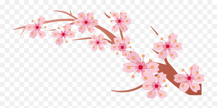 Collection Of Peach Blossom Png Images - Cherry Blossom Clipart Png,Tong Hop Icon Dep