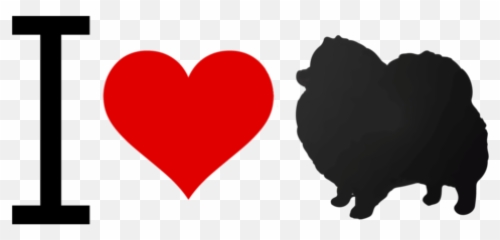 I Love Pomeranian - TShirt Love png