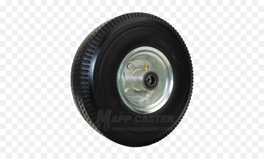 10 X 3 410350 - 4 Flat Free Hand Truck Wheel With 214 Offset Hub Synthetic Rubber Png,Inch Icon