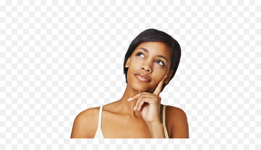Transparent Background Png Image - Thinking Face Black Person,Thinking Transparent