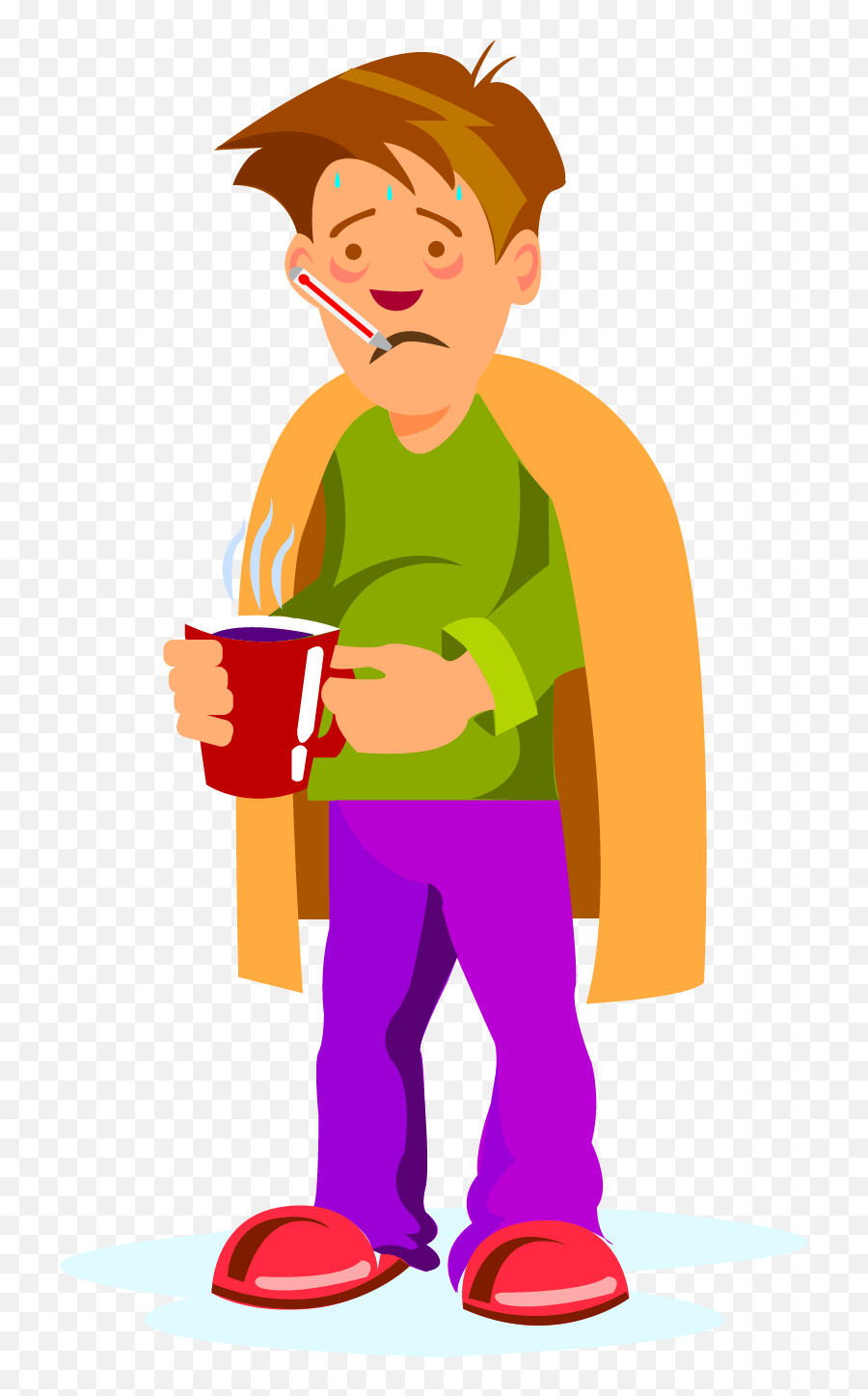 What Is Influenza And Why Should I Get The Vaccine Tanner - Clip Art Of Sick Person Png,Flu Icon