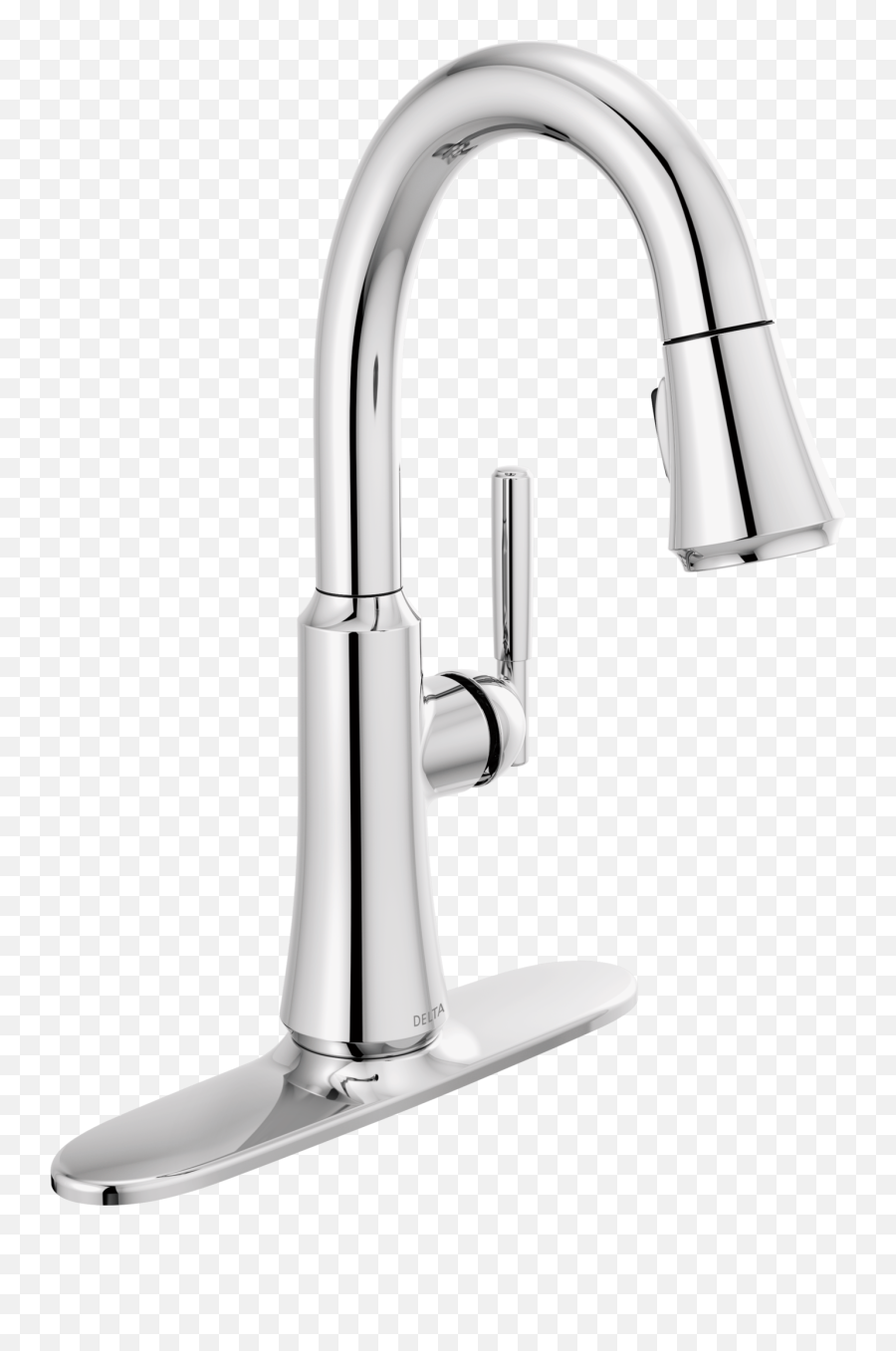 Single Handle Pull Down Barprep Faucet - Delta 9113 Dst Png,Moen Icon Chrome