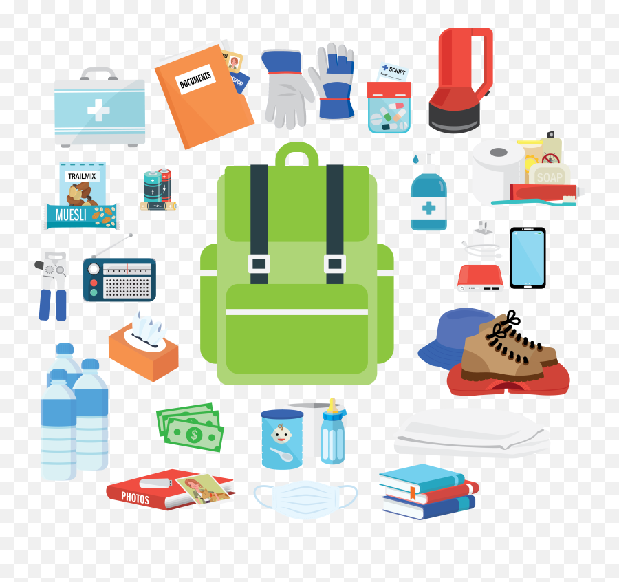 Emergency Survival Kit List Get Ready Qld - Vertical Png,Evacuation Icon