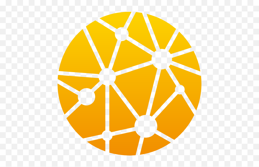 Orange Round Network Logo Image Icon Symbol - Logoaicom Contoh Gambar Cetak Saring Png,My Network Place Icon