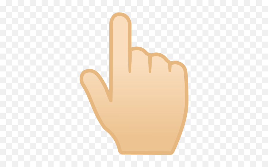 Backhand Index Pointing Up Light Skin Tone Icon Noto Emoji - Imagem De Um Dedo Apontando Png,Pointing Hand Icon Png