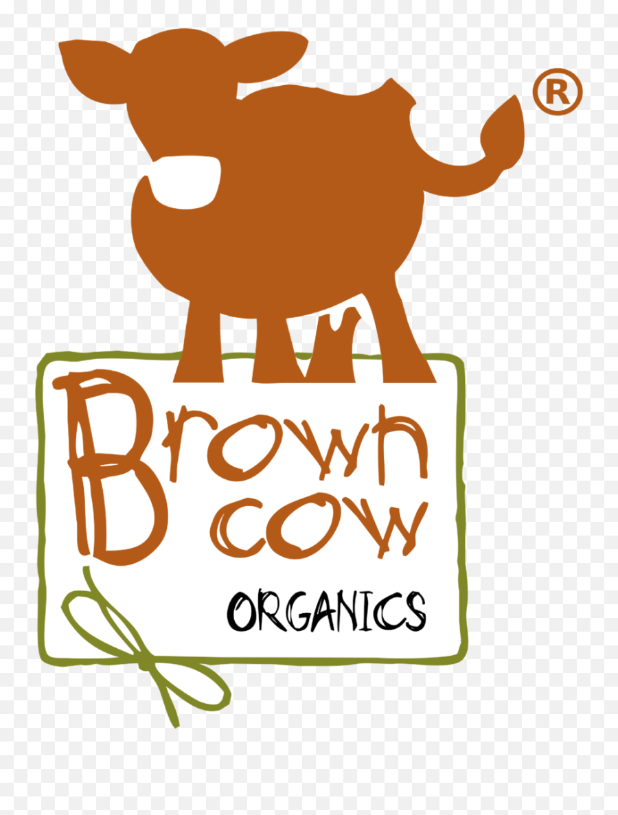 Brown Cow Organics - Clip Art Png,Cow Logo
