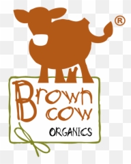 Brown Cow Organics - Clip Art Png,Cow Logo