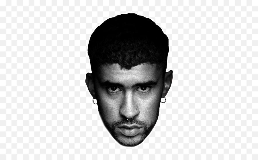 Bad Bunny - Bad Bunny In Black White Png,Bad Bunny Png