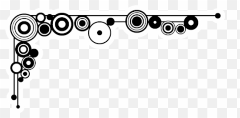 Free Geometric Border Cliparts - Corner Borders Designs Black And White png