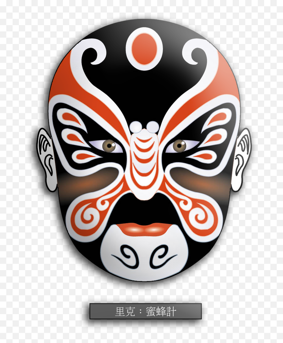 Peking Opera Mask - Peking Opera Mask Png,Phantom Of The Opera Mask Png