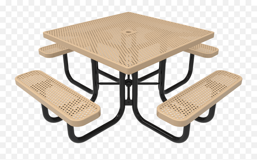 Classic Square Picnic Table - Round Metal Picnic Tables Png,Picnic Table Png