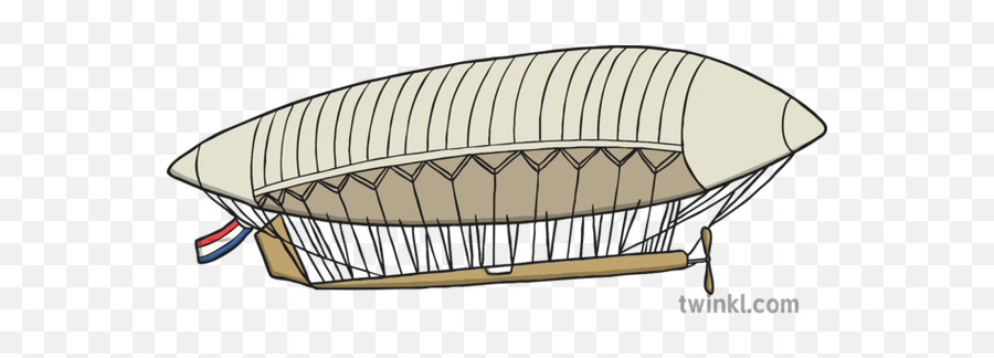 La France Airship Illustration - Twinkl Inflatable Boat Png,Airship Png