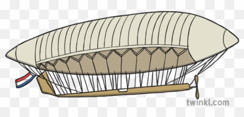 La France Airship Illustration - Twinkl Inflatable Boat Png,Airship Png