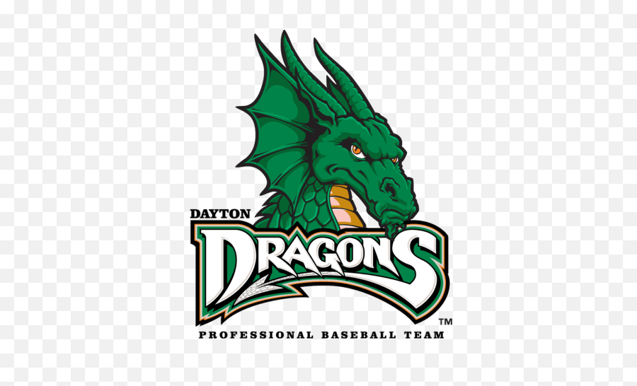 Green Dragon Logo - Dayton Dragons Logo Png,Dragon Logos