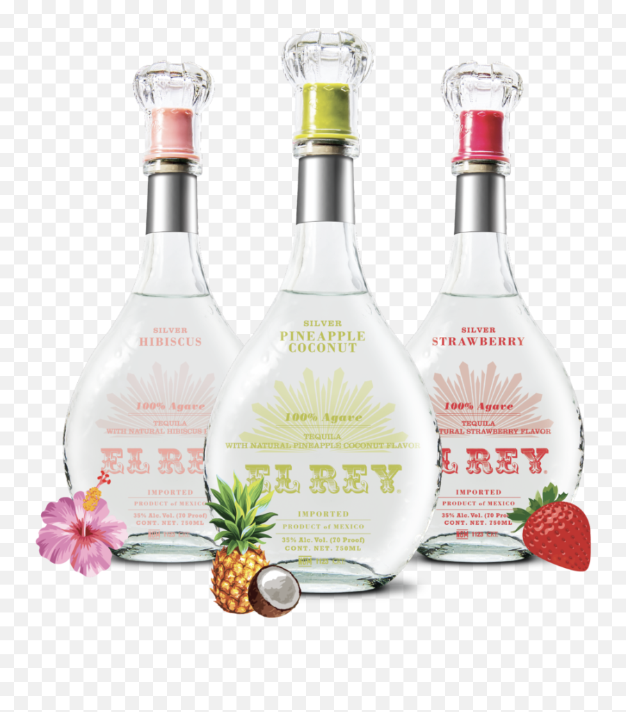 El Rey Tequila - Glass Bottle Png,Tequila Bottle Png
