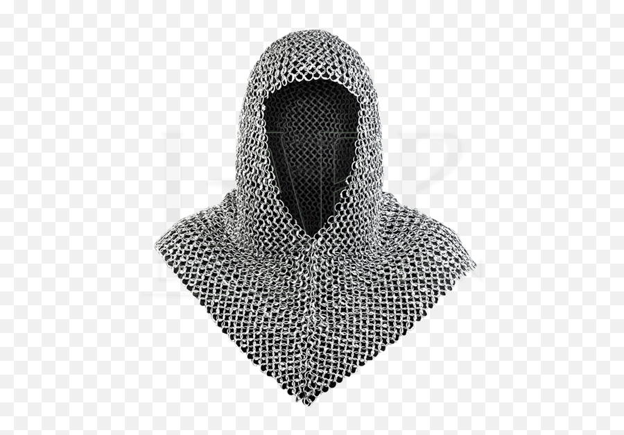 Richard Riveted Steel Chainmail Coif - Chain Mail Png,Chainmail Png