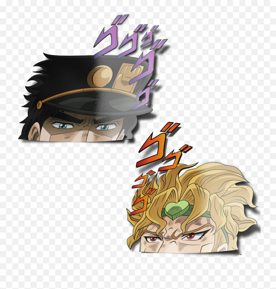 Menacing Peekers - Jojo Bizarre Adventure Peeker Sticker Png,Menacing Transparent