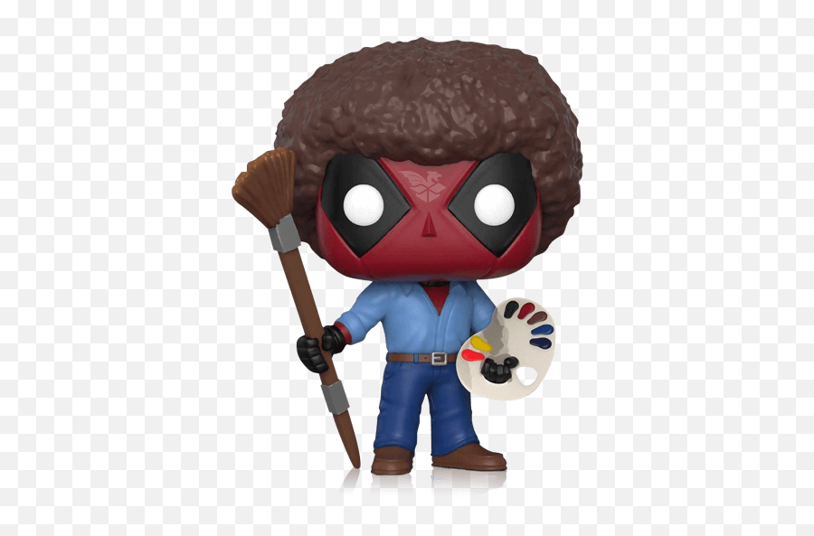 How To Get Deadpool Bob Ross Funko Pop Open Up A Box - Bob Ross Deadpool Pop Vinyl Png,Bob Ross Png