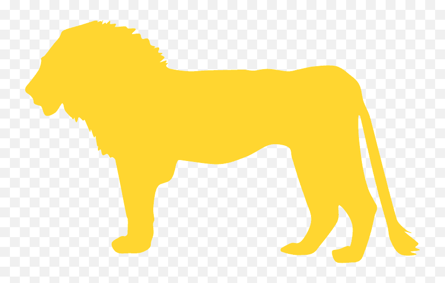 African Lion Silhouette - Free Vector Silhouettes Creazilla Companion Dog Png,Lion Silhouette Png