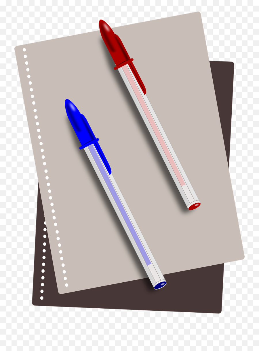 School Supplies Pens Notebook - Pen And Notebook Png,School Supplies Png