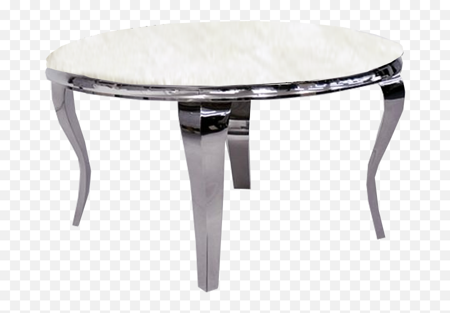 Round Dining Table With White Smoke Marble Top - Coffee Table Png,Round Table Png