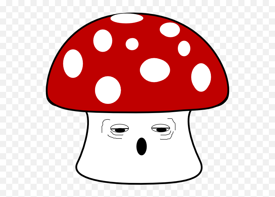 Tired Red Clip Art - Vector Clip Art Online Confused Mushroom Png,Tired Png