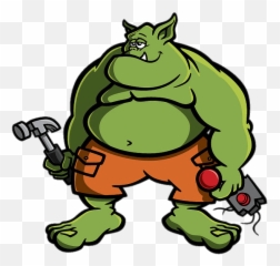 Ogre With Hammer Transparent Png - Ogre Clipart Png,Ogre Png