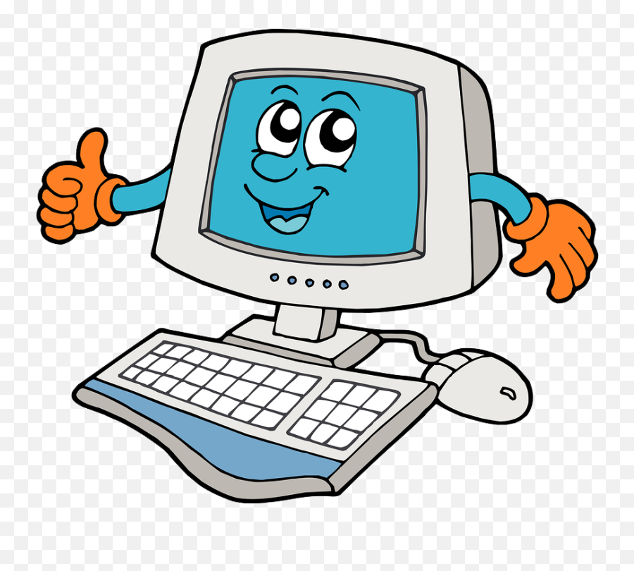 Free Cartoon Computer Images Download - Cartoon Computer Clipart Png,Cartoon Computer Png