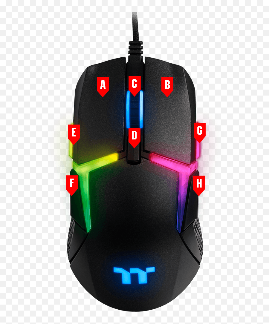Level 20 Rgb Gaming Mouse - Thermaltake Level 20 Mouse Png,Gaming Mouse Png