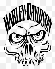 Harley Davidson Skull - Logo Vector png