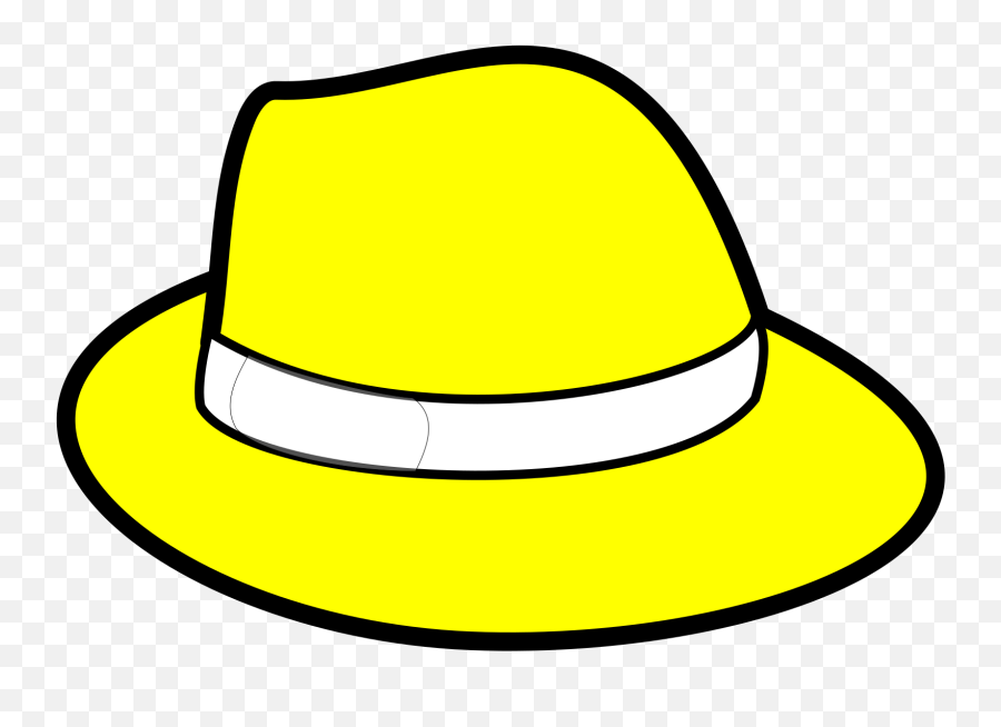Yellow Hat Clip Art - Sun Hat Clip Art Png,Hat Clipart Png