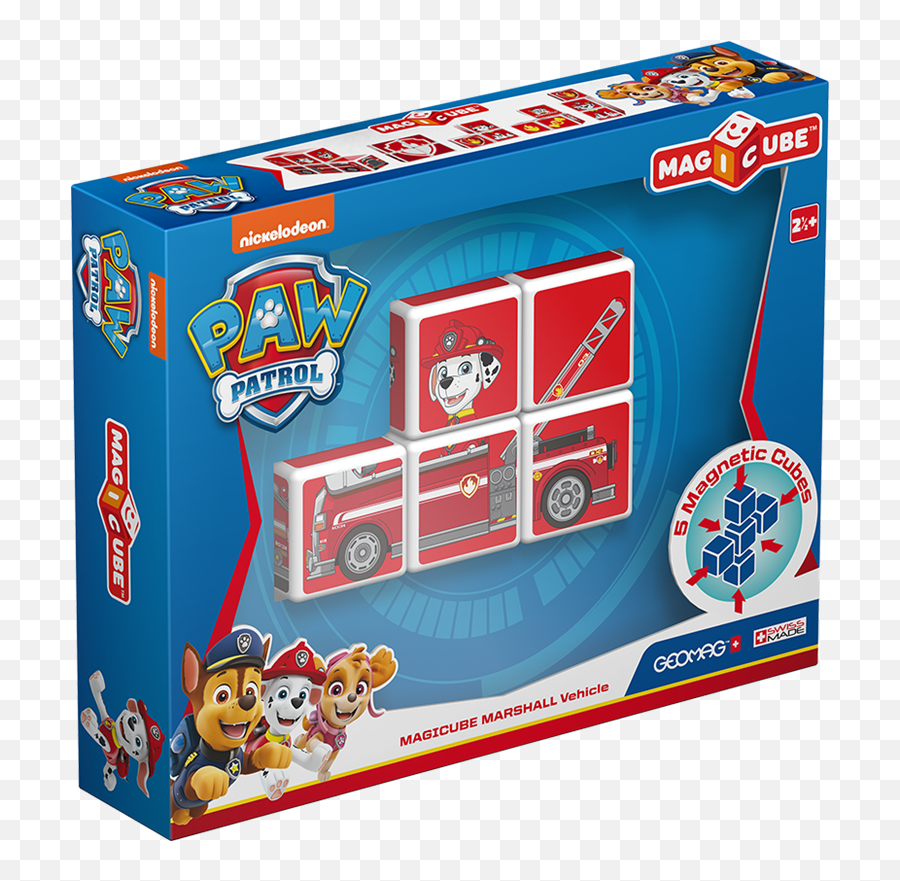 Buy Geomag Magicube - Paw Patrol Marshall Vehicle 1080 Geomag Magicube Paw Patrol Png,Marshall Paw Patrol Png