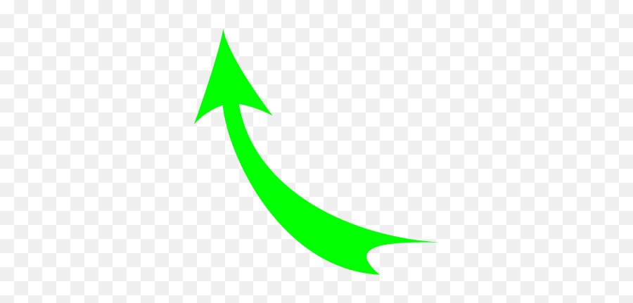 Curved - Arrowgreen Clip Art At Clkercom Vector Clip Art Curved Green Arrow Png,Green Arrow Logo