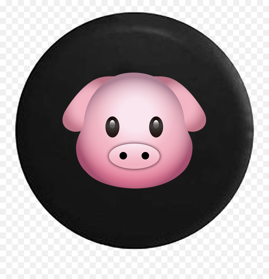 Spare Tire Cover Series Cute Pink Pig - Big Png,Pig Emoji Png