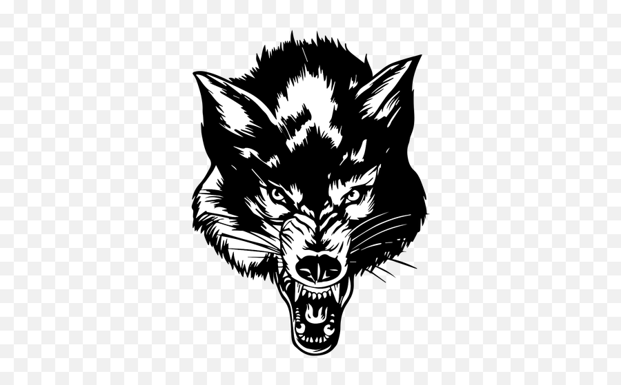 Angry Wolf Head - Cabeza De Lobo Png,Angry Transparent